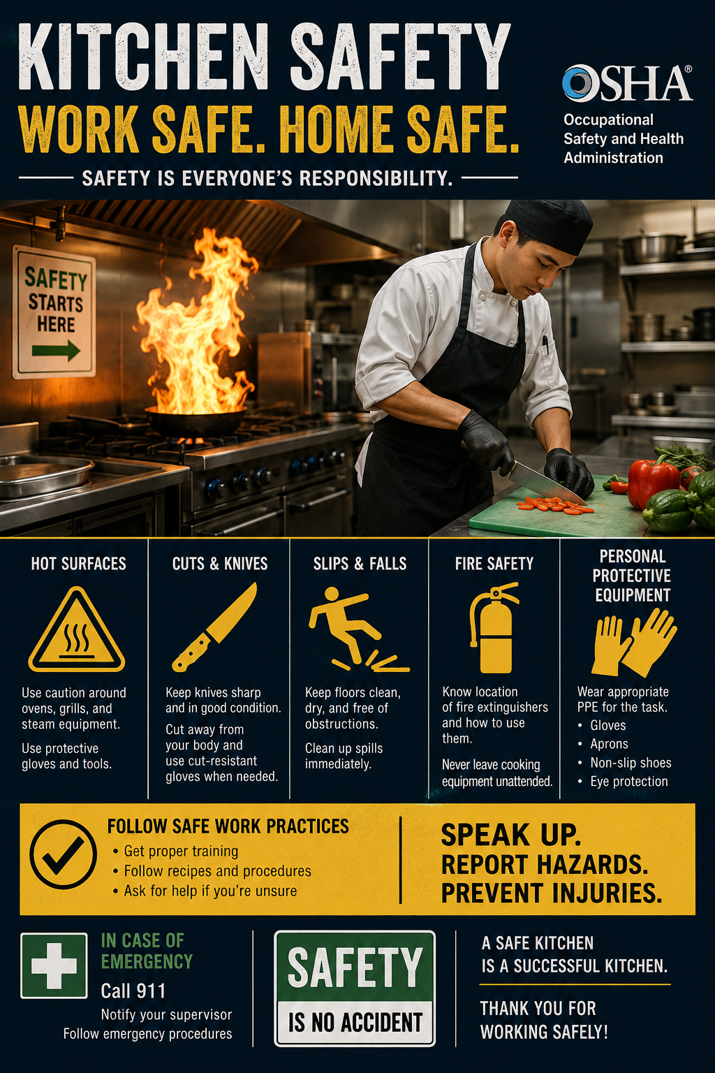 OSHA workplace safety compliance for restaurants